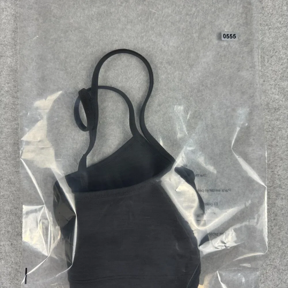Women's Vitality Sportswear Spaghetti Strap Balance Sports Bra Grey - Small